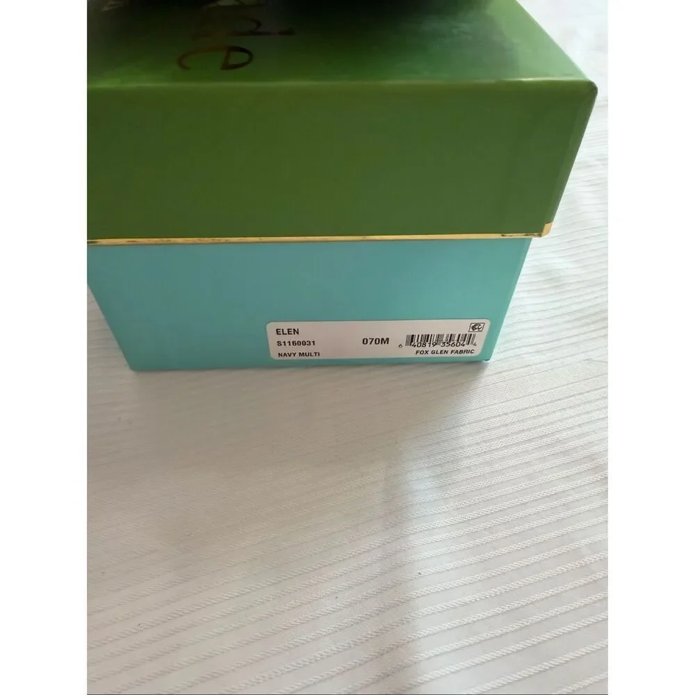 Kate Spade Elen Navy Multi Flats Size 7 New